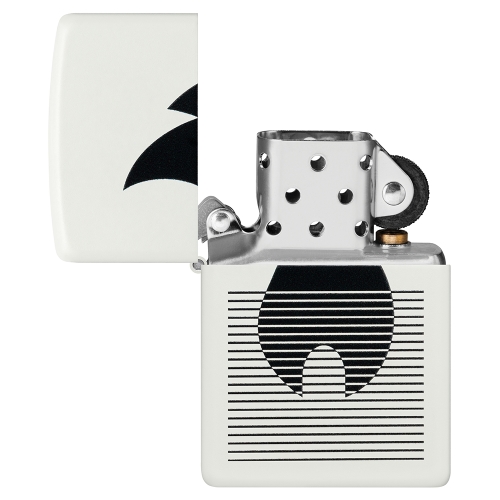Зажигалка ZIPPO Flame Gradient Design White Matte, латунь/сталь, белая, матовая