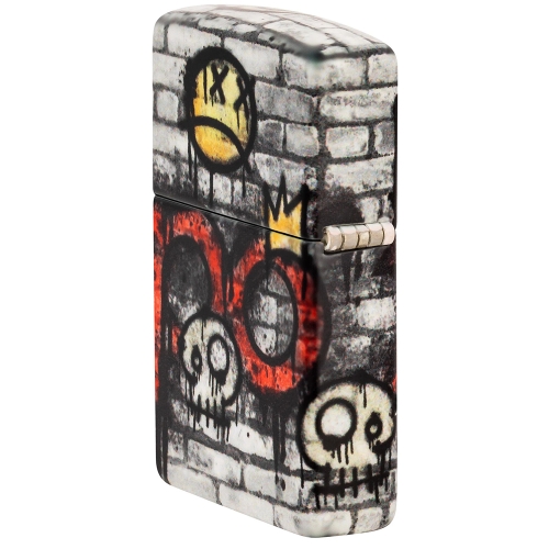 Зажигалка ZIPPO Graffiti King с покрытием 540 Matte, латунь/сталь, разноцветная, матовая, 38x13x57 м