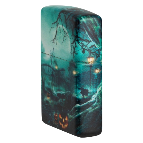 Зажигалка Zippo Graveyard с покрытием 540 Matte, латунь/сталь, разноцветная, 38x13x57 мм
