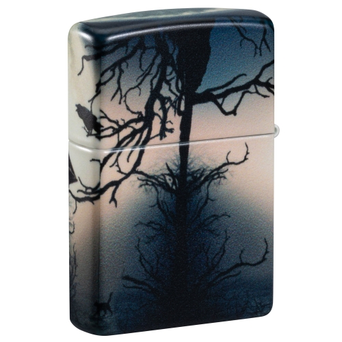 Зажигалка Zippo Horror House с покрытием 540 Matte, латунь/сталь, белая, 38x13x57 мм