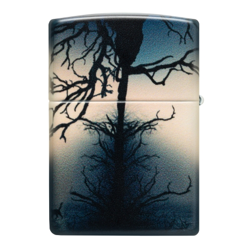 Зажигалка Zippo Horror House с покрытием 540 Matte, латунь/сталь, белая, 38x13x57 мм
