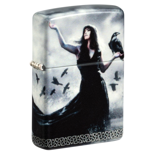 Зажигалка Zippo Mazzi® с покрытием 540 Matte, латунь/сталь, белая, 38x13x57 мм