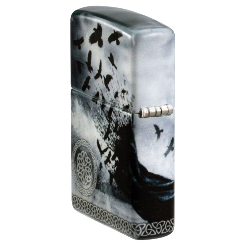 Зажигалка Zippo Mazzi® с покрытием 540 Matte, латунь/сталь, белая, 38x13x57 мм