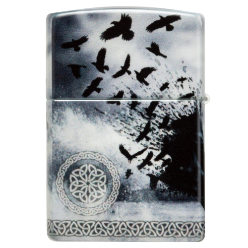 Зажигалка Zippo Mazzi® с покрытием 540 Matte, латунь/сталь, белая, 38x13x57 мм