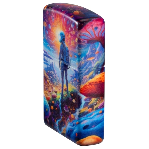 Зажигалка ZIPPO Mushroom Forest Design с покрытием 540 Matte, латунь/сталь, разноцветная, матовая, 3
