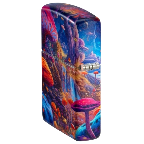 Зажигалка ZIPPO Mushroom Forest Design с покрытием 540 Matte, латунь/сталь, разноцветная, матовая, 3
