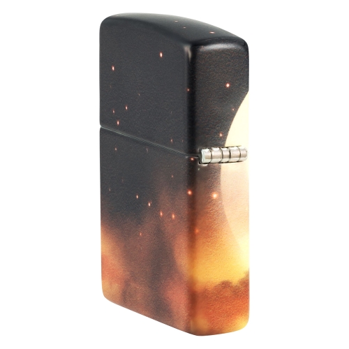 Зажигалка Zippo Mythological с покрытием Glow In The Dark Green, латунь/сталь, черная, 38x13x57 мм