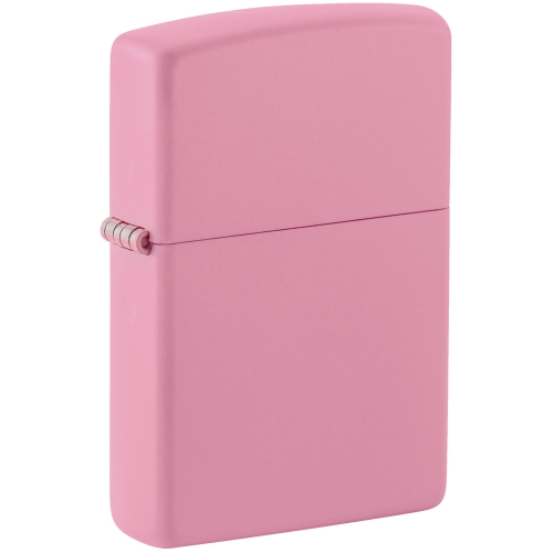 Зажигалка Zippo Pink Matte с покрытием Pink Matte, латунь/сталь, розовая, матовая, 36x12x56 мм