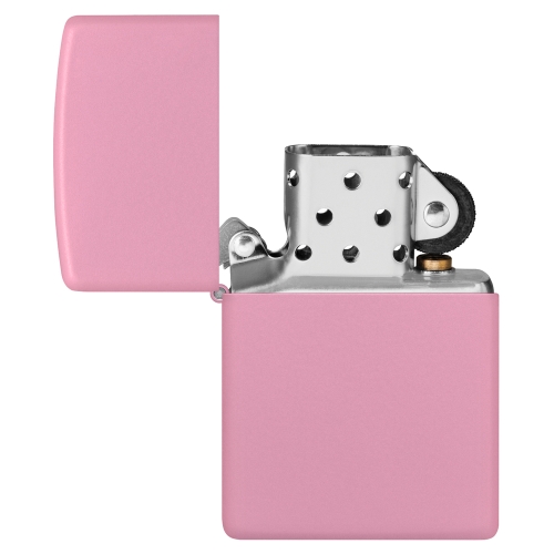 Зажигалка Zippo Pink Matte с покрытием Pink Matte, латунь/сталь, розовая, матовая, 36x12x56 мм