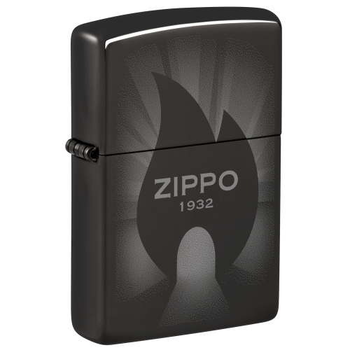 Зажигалка ZIPPO Radiant с покрытием High Polish Black, латунь/сталь, черная, глянцевая, 38x13x57 мм,