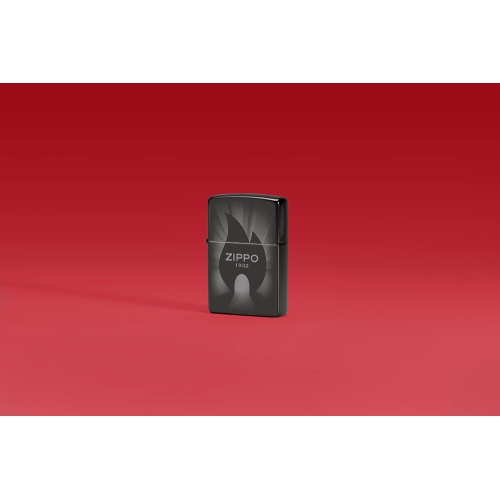 Зажигалка ZIPPO Radiant с покрытием High Polish Black, латунь/сталь, черная, глянцевая, 38x13x57 мм,