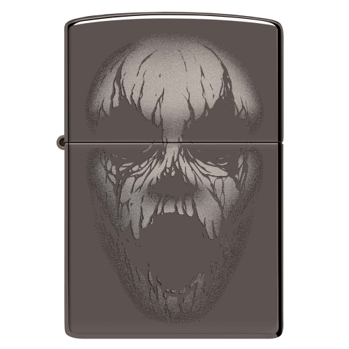 Зажигалка Zippo Screaming Monster с покрытием Black Ice®, латунь/сталь, черная, 38x13x57 мм