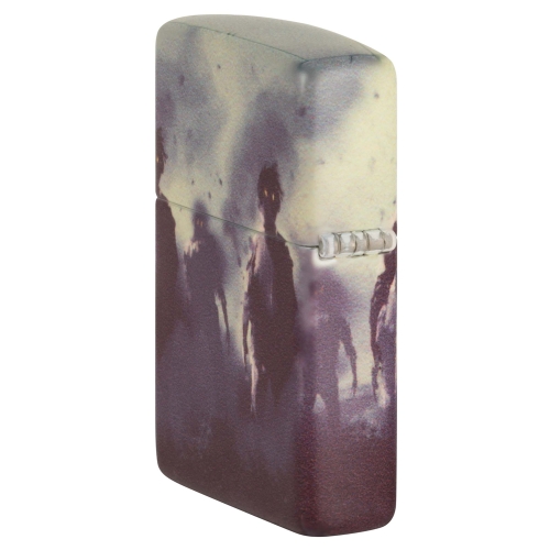 Зажигалка Zippo Zombie Design с покрытием 540 Matte, латунь/сталь, белая, матовая, 38x13x57 мм