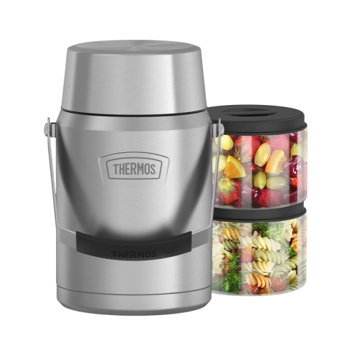 Термос для еды Thermos ICON с двумя контейнерами IS3032MS4 (1,4 литра), стальной