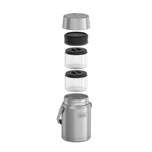 Термос для еды Thermos ICON с двумя контейнерами IS3032MS4 (1,4 литра), стальной