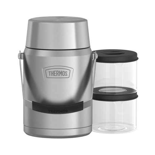Термос для еды Thermos ICON с двумя контейнерами IS3032MS4 (1,4 литра), стальной