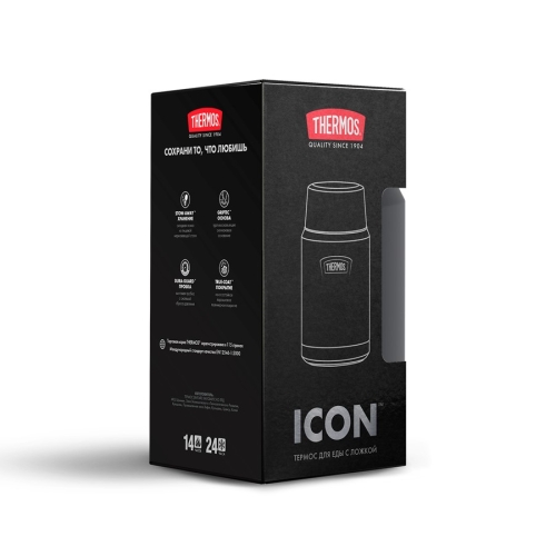 Термос для еды Thermos IS-301 GT (0,71 литра), черный