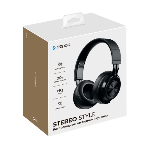 Беспроводные накладные наушники Stereo Style, BT 5.3, 400мАч