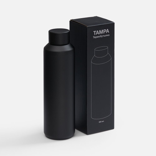 Термобутылка Tampa, ver.2, черная