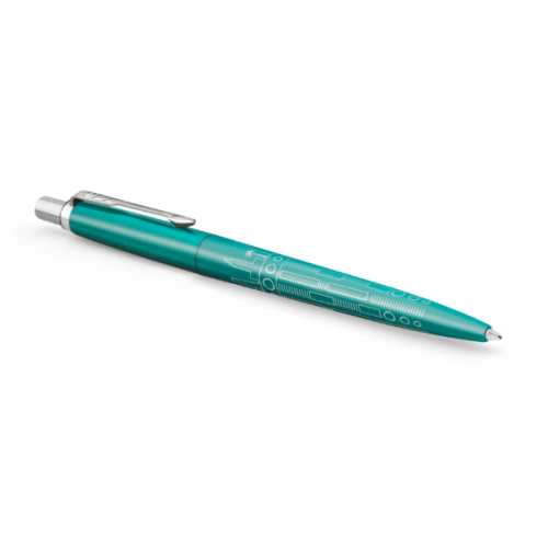 Parker Jotter Miami Turquoise CT, шариковая ручка, M, подарочная упаковка 