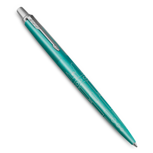 Parker Jotter Miami Turquoise CT, шариковая ручка, M, подарочная упаковка 