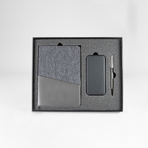 Набор подарочный DENIM: ежедневник, ручка и power bank в коробке с ложементом