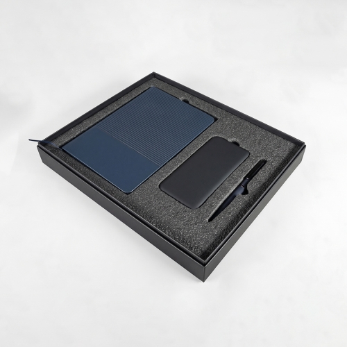 Набор подарочный RIFF: ежедневник, ручка и power bank в коробке с ложементом