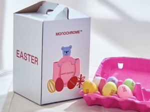 Изготовление коробок для куличей из микрогофрокартона с печатью